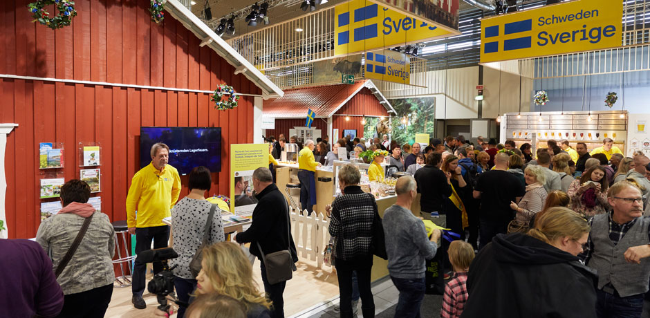 Sveriges monter på mässan Grüne Woche i Berlin.