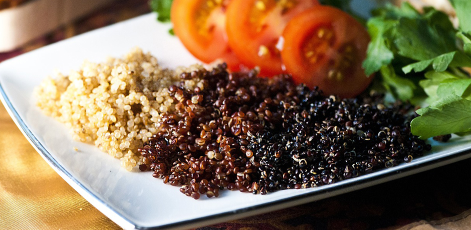 Quinoa på tallrik